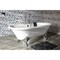 Aqua Eden Clawfoot Bathtubs, 72 L, 31.88 W, White/Polished Chrome, Cast Iron VCT7DE7232NL1 - alternate 4